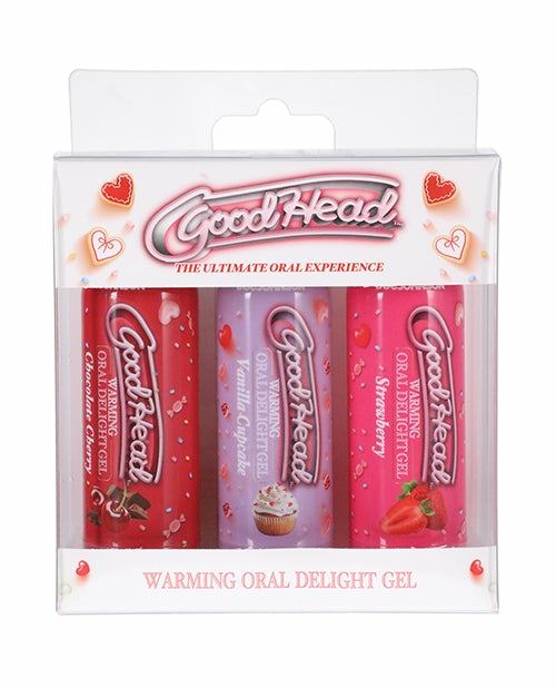 Goodhead Warming Oral Delight Gel Pack – 3 Flavours + Warming Sensation Enhancers For Couples